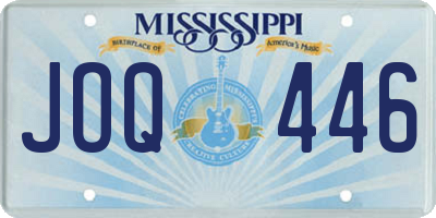 MS license plate JOQ446