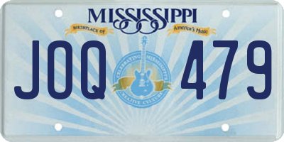 MS license plate JOQ479