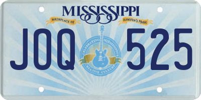 MS license plate JOQ525
