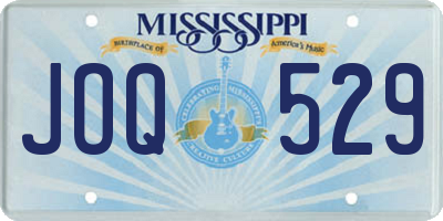 MS license plate JOQ529