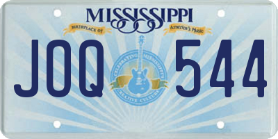 MS license plate JOQ544