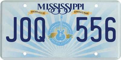 MS license plate JOQ556