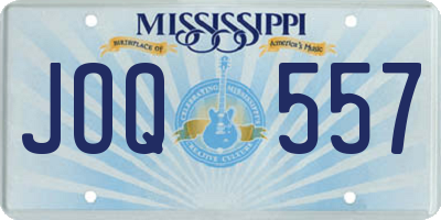 MS license plate JOQ557