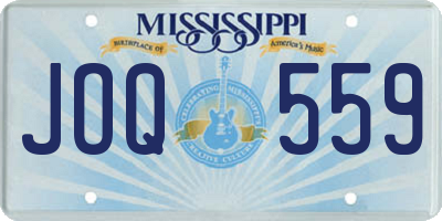 MS license plate JOQ559