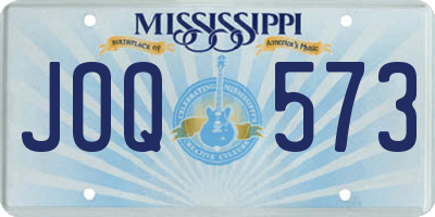 MS license plate JOQ573