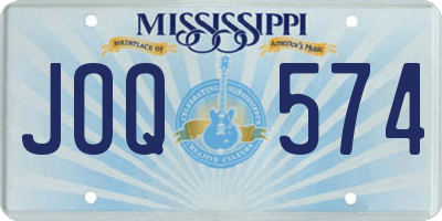 MS license plate JOQ574