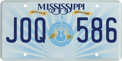 MS license plate JOQ586