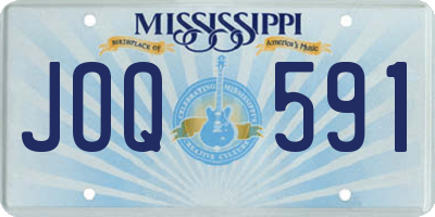 MS license plate JOQ591