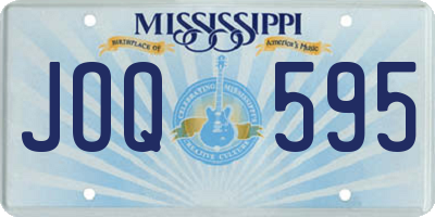 MS license plate JOQ595