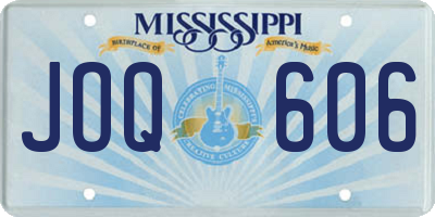 MS license plate JOQ606