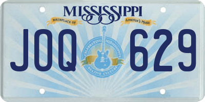 MS license plate JOQ629