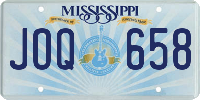 MS license plate JOQ658