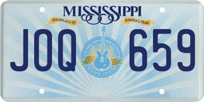 MS license plate JOQ659