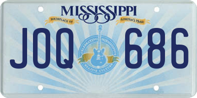 MS license plate JOQ686