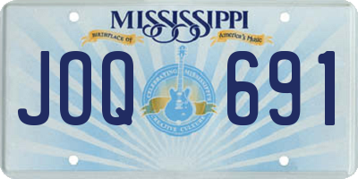 MS license plate JOQ691