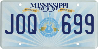 MS license plate JOQ699