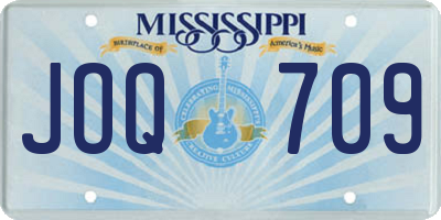 MS license plate JOQ709