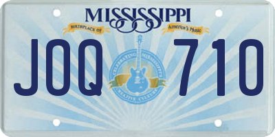MS license plate JOQ710