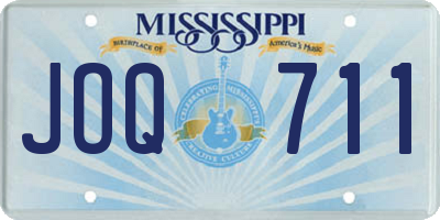 MS license plate JOQ711