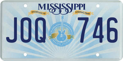 MS license plate JOQ746