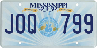 MS license plate JOQ799