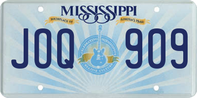 MS license plate JOQ909