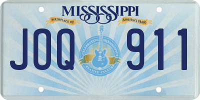 MS license plate JOQ911