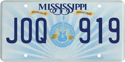 MS license plate JOQ919