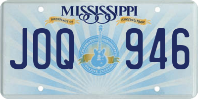 MS license plate JOQ946