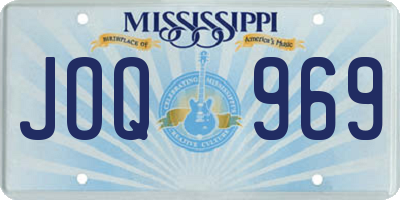 MS license plate JOQ969