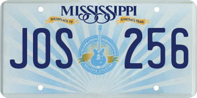 MS license plate JOS256