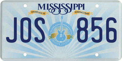 MS license plate JOS856