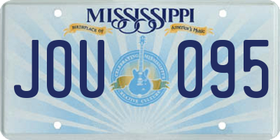 MS license plate JOU095