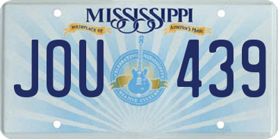 MS license plate JOU439