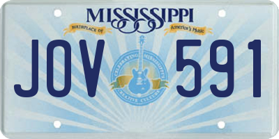 MS license plate JOV591