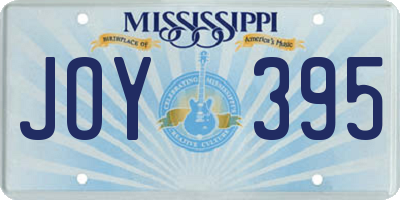 MS license plate JOY395