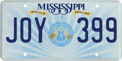 MS license plate JOY399