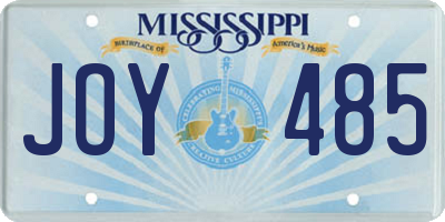 MS license plate JOY485