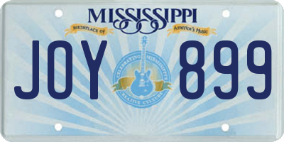 MS license plate JOY899