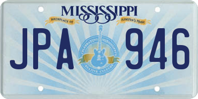 MS license plate JPA946