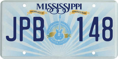 MS license plate JPB148