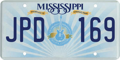 MS license plate JPD169