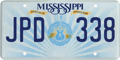 MS license plate JPD338