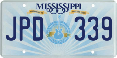 MS license plate JPD339