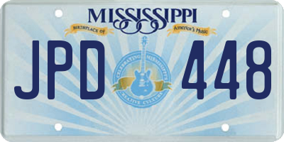 MS license plate JPD448