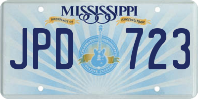 MS license plate JPD723
