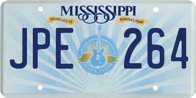 MS license plate JPE264