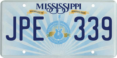 MS license plate JPE339