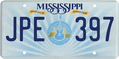 MS license plate JPE397