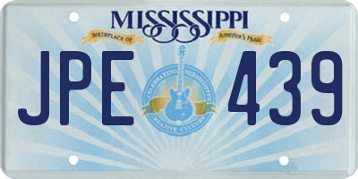 MS license plate JPE439